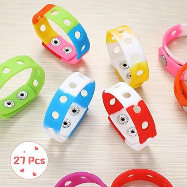 18cm Long Silicone Sports Bracelet with Moulding Service and Customized Ornament