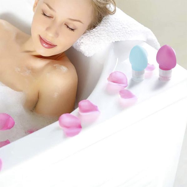 78ml Refillable Silicone Travel Bottles Squeezable With Sucker