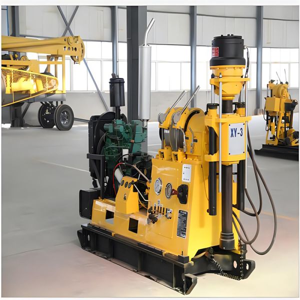 Máquina de perforación del núcleo de pozo de diamante montada en ruedas de 600 m con torre hidráulica