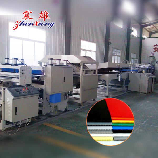 Hollow PP Plastic Ps Sheet Extrusion Line Extruder Machine  Nonstop Screen