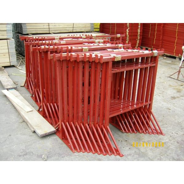 Painted Adjustable Steel Trestles / Industrial Builders Trestles For Construction