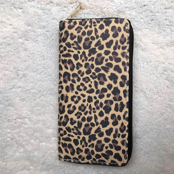 Customizable Cow Print Aztec Cactus Smart Wallet for Western Style Fashion Enthusiasts