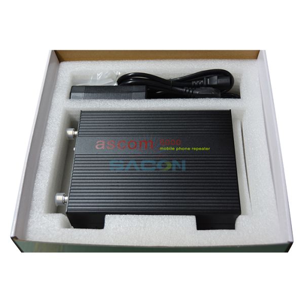 Dip Switch Mobile Phone Signal Booster 23dBm 70dB Gain DC 9V/5A Easy Installation