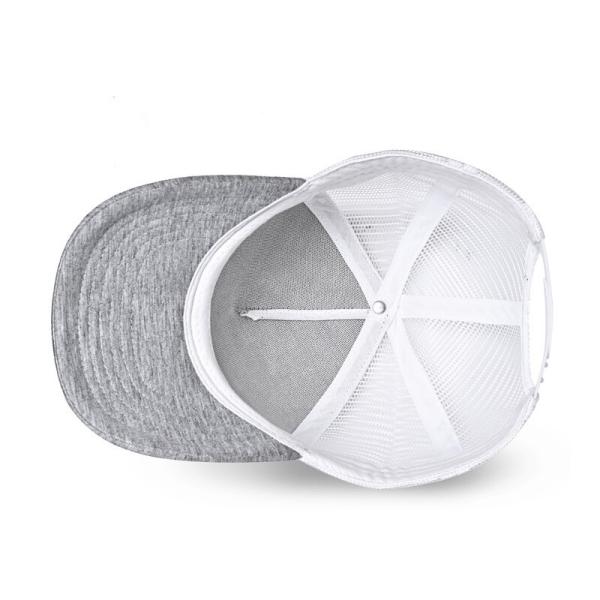 Unisex 5 Panel Sports Trucker Cap Polyester Mesh Embroidery Logo