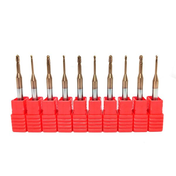 Extra Long Neck RIB Processing End Mills Carbide Ball Nose End Mill Set