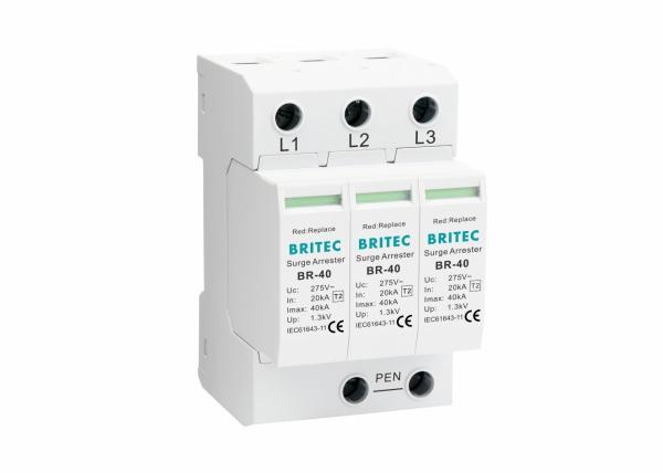 40KA Power Pluggable AC Type 2 Surge Protection Device