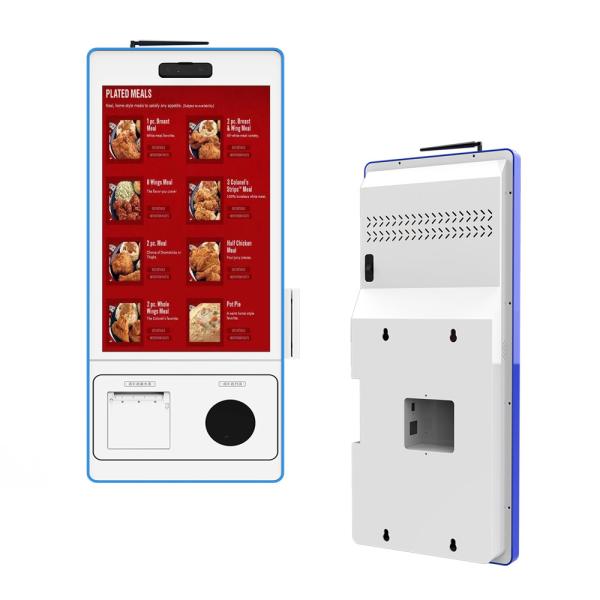 Food Payment Touch Screen Ordering System Self Service Kiosk For Restaurants