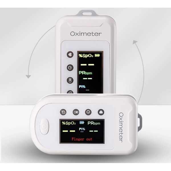 Hospital Medical Fingertip Pulse Oximeter Finger Oxygen Machine MX3-T Four Directions