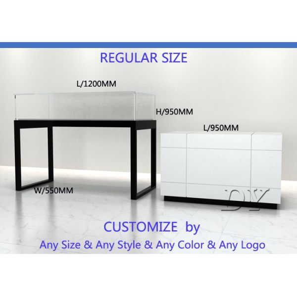 Modern Functional Glass Jewellery Counters / Jewellery Showcases