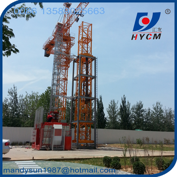 SC200/200 50m high double cages passenger lift