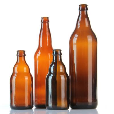 Wholesale 250ml Clear Glass Soda Bottles For Carbonated Drinks With Crown Cap