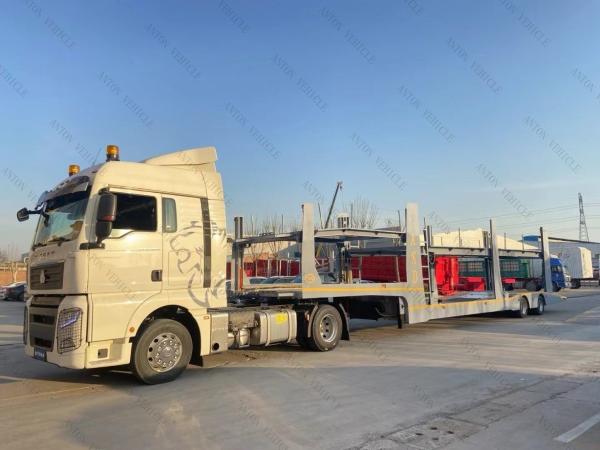 2axle Double Deck Car Carrier Trailer 8 Car Transporter Trailer Semi Trailer for Global