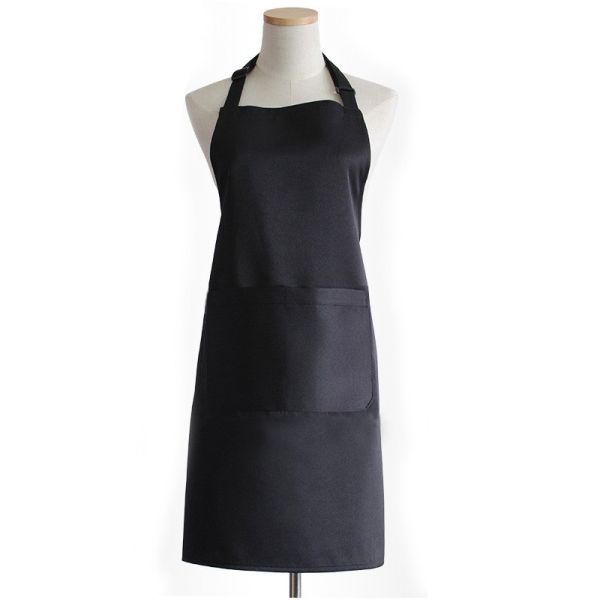 Uniform Fabric Type Custom Logo Waterproof Chef Kitchen Apron for Cafe Restaurants Cooking