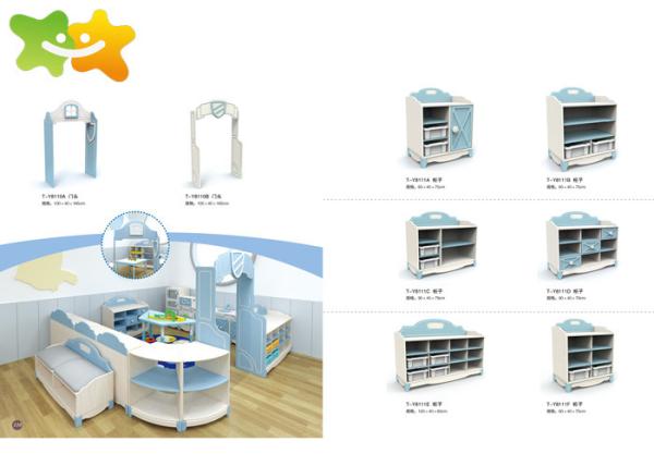 Customized Size Kids Daycare Furniture Ergonomic Structure Powder Coated