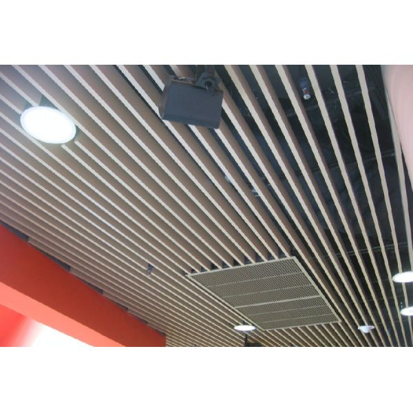 185x3000mm U Strip Aluminum Metal Ceiling Customizable Color Light Weight