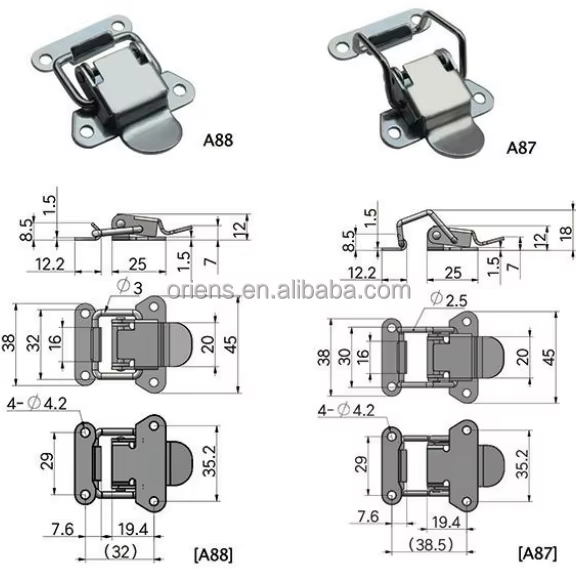 Heavy Duty Adjustable Cabinet Stainless Steel Toggle Catch Lock Latch