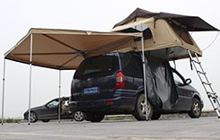 Foldable Foxwing Awning for 4x4 Cars Waterproof and Camouflage Tent Style 250x20x10cm