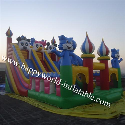 disney inflatable dry slide , inflatable car slide , comercial kids slide