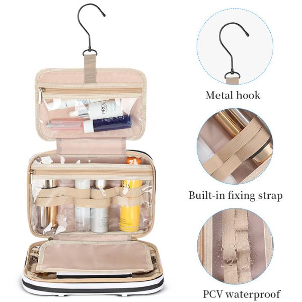 Sac de toilette sur mesure pour voiture de plage Beauté 600D Polyester 11X3X7.4 pouces