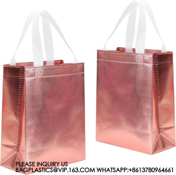 Colorful Gift Bags With Tissues – 9PCS Reusable Gift Bags Medium Size - Perfect As Goodie Bags, Birthday Gift Bag
