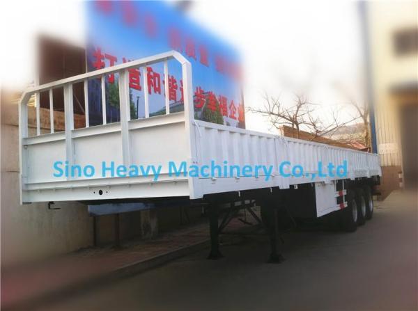 Sino Truk Double Containers Semi Trailer Trucks , Red Diesel Truck Trailer