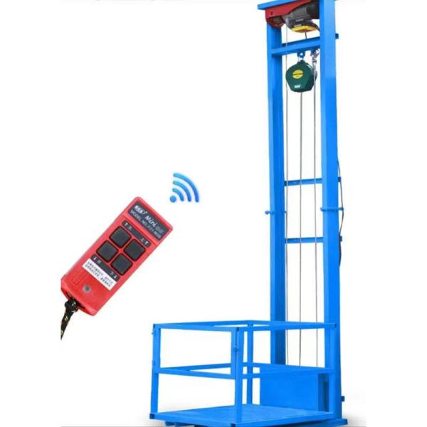 500kg Simple Cargo Lift Elevator 3m Home Lift Tables For Goods Person