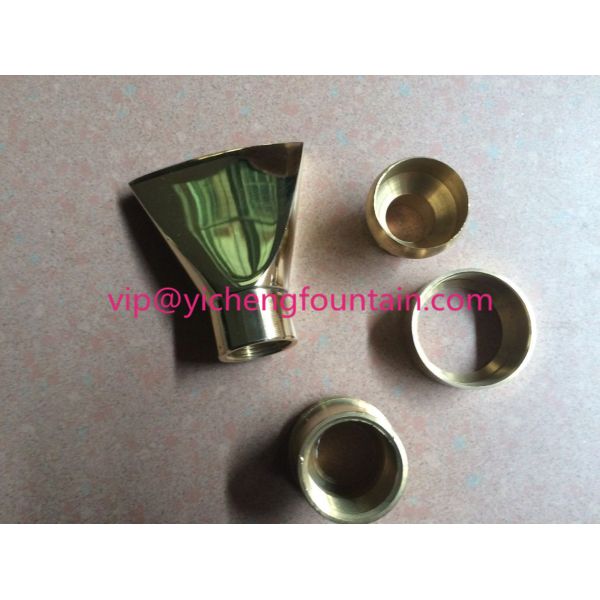 Adjustable Fan Shape Water Fountain Nozzles Brass DN15 - DN40 Adjust Fan Nozzles