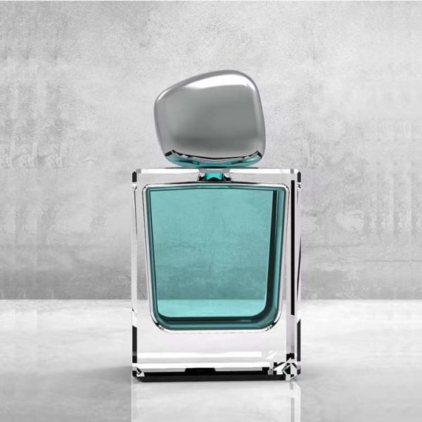 Stone Shape Metal Perfume Bottle Zamac Caps Custom Logo Luxury Creative