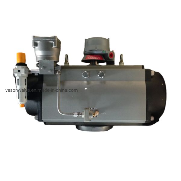 Aluminum Double Acting Pneumatic Actuator with ISO5211 & DIN3337 Compliance for Industrial Valve Applications
