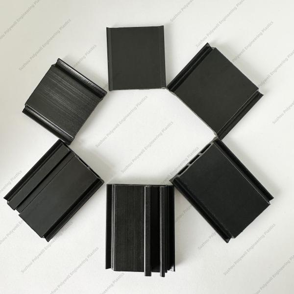 Barras de nylon preto 66 com 25% de fibras de vidro e perfis de extrusão de plástico para tiras de ruptura térmica