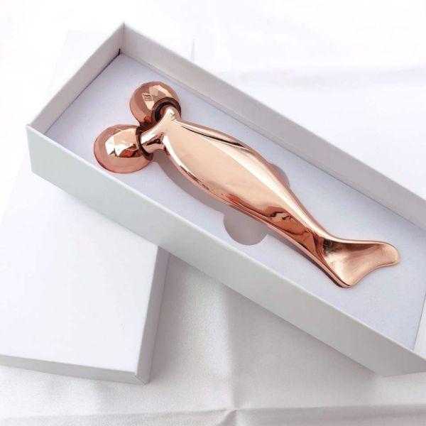 Zinc de aleación de cara y el cuello levantamiento masajista rodillo de la piel de ajuste de rejuvenecimiento herramienta de levantamiento facial