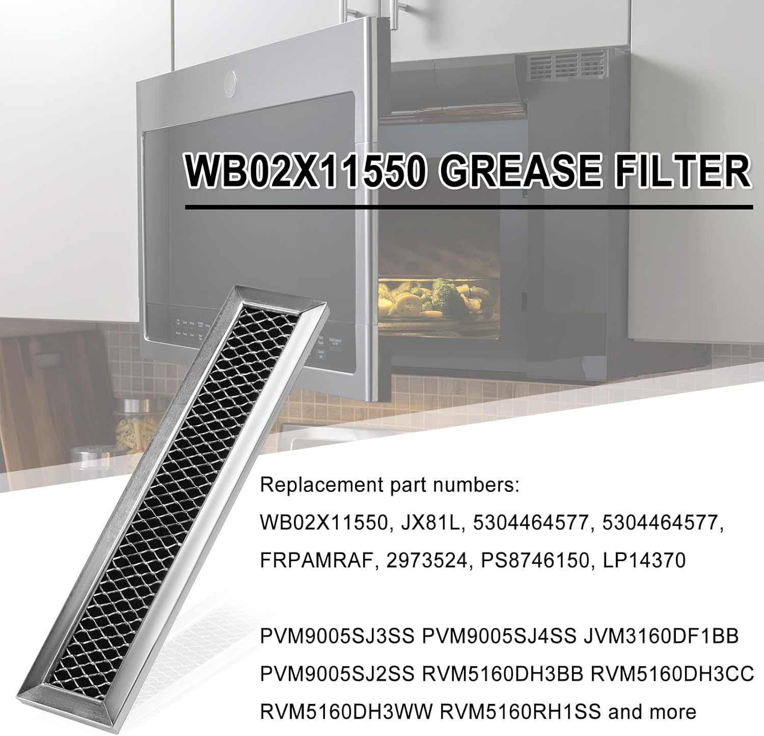 Wholesale Microwave Oven Filter with Activated Carbon Media and Aluminum Frame in Customized Sizes