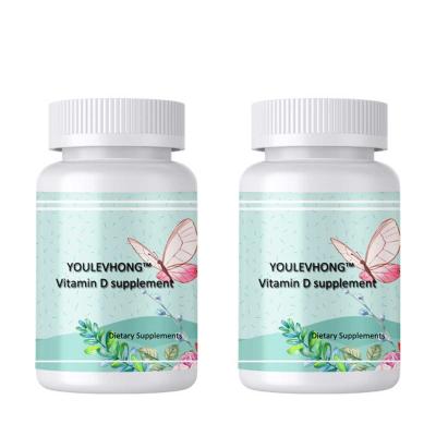 Capsulas de suplemento de vitamina D3 de origem de líquens não OGM certificadas