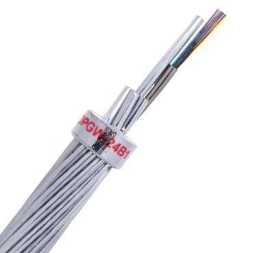 24 Core Aluminum Tube Type 205kN OPGW Fiber Optic Cable For Aerial / Telecom