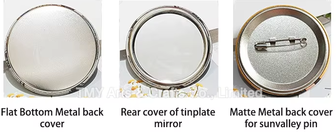 Personalized Clear Acrylic Round Button Badges Kit With Pins DIY Crafts & Craft Activities