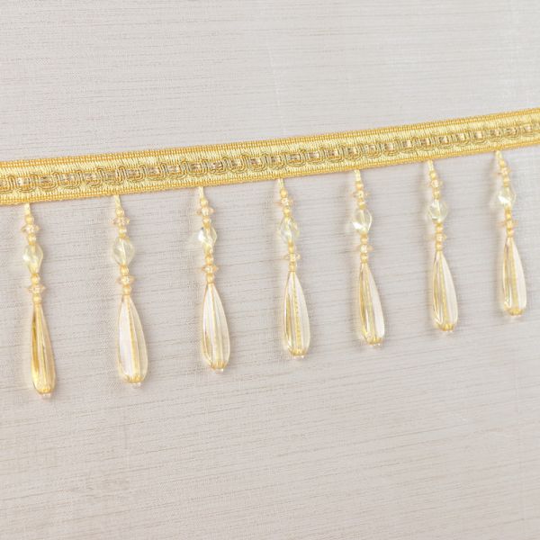 Handmade fashionable chain beads lace tassels fringes for curtain/sofa/pillow decoration