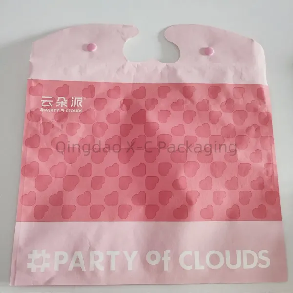 Non Woven Zipper Small Black Pants Booty Pants Ziplock Bag Towel Underwear Leggings Clothing Bag