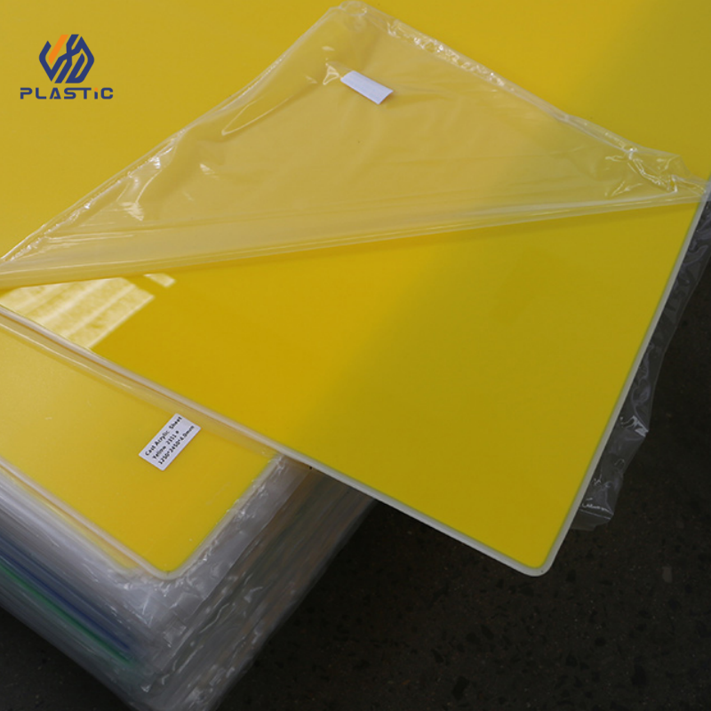 Color cast acrylic sheet 1250*2450mm thickness 1.5-300mm with plastic edge