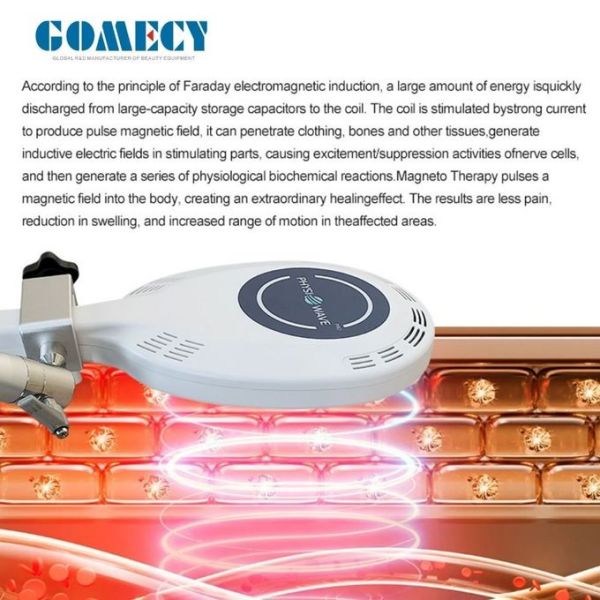 High Energy Physio Magneto Therapy Machine Pain Relief Body Pain Care Rehabilitation Induction Magnetic Ring Treatment