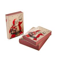 Boîte blanche décorative de livres de Noël pour l'emballage de cadeaux pour enfants