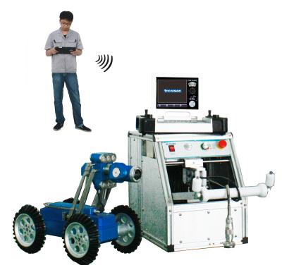 Беспроводное оборудование осмотра трубы ККТВ контроля для подполья, боилера