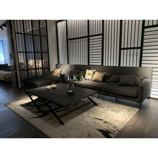 Wooden Modern Simple Design Rectangle Black Coffee Table