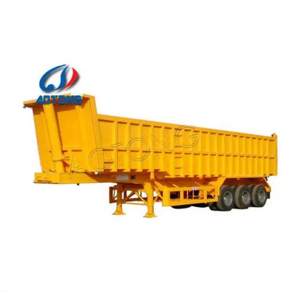 Semi-reboque/reboque de descarga de 3 eixos com carga útil máxima de 50000 kg e pneus 12R22,5