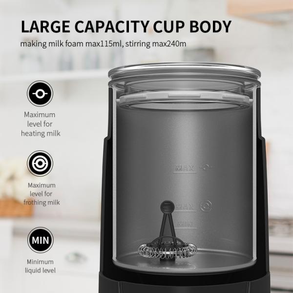 CE elétrico automático de Heater Frother do leite do café de Frother do leite do café de 300ML 600W