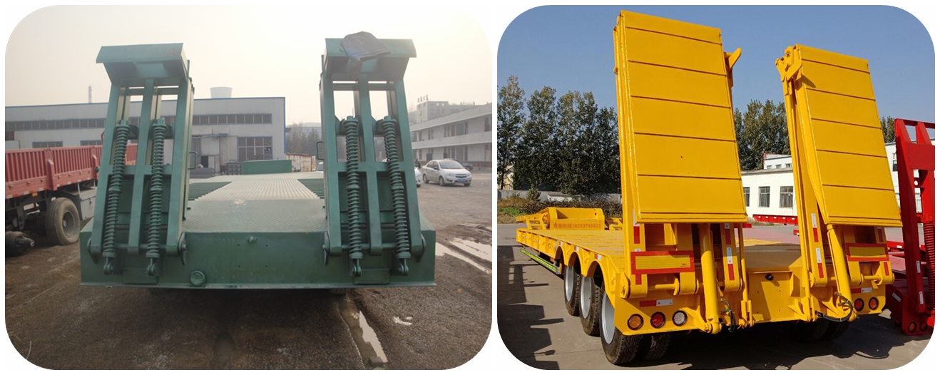 Цапфа 4 80 тонн низко планшетного Semi трейлера с автошиной 12.00R20