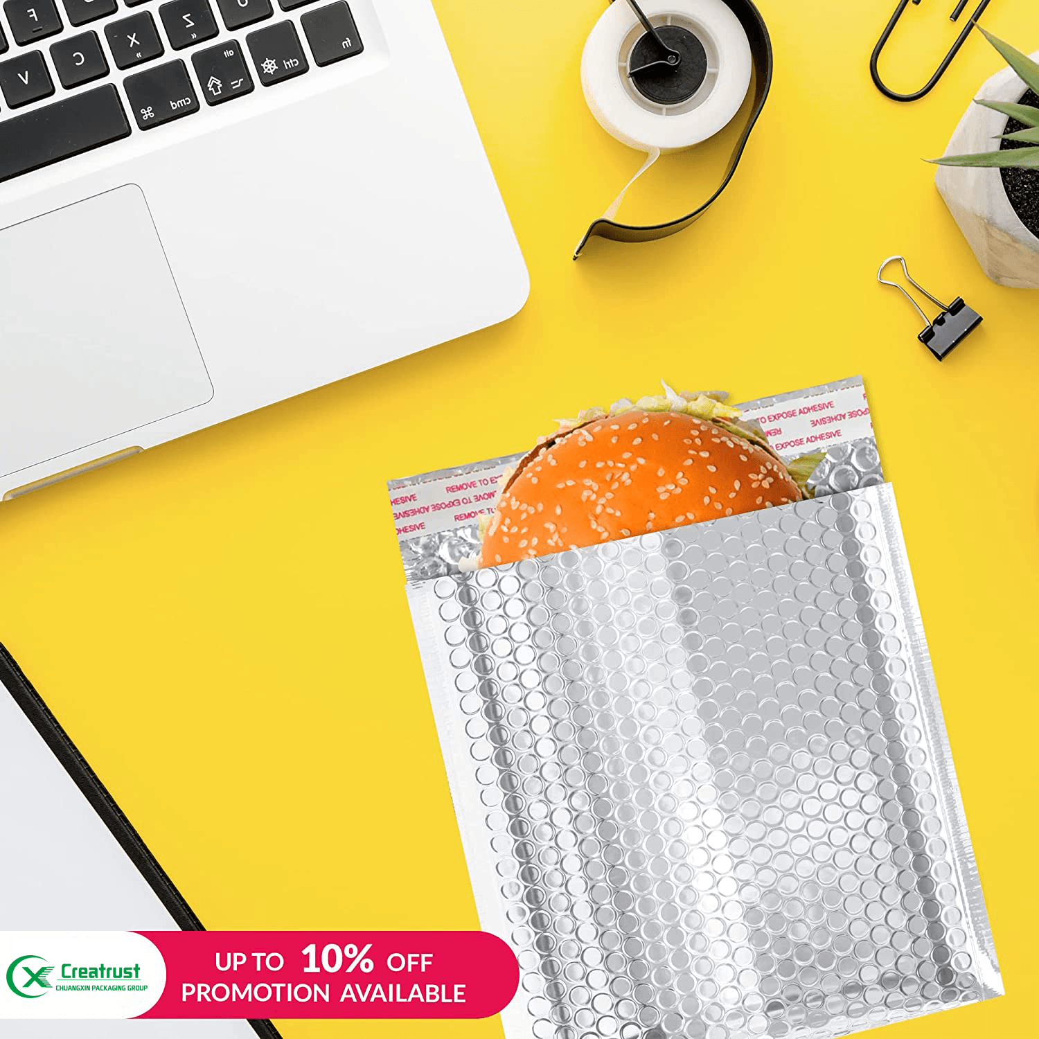 GDCX Custom Poly Metallic Bubble Mailers Holographic Padded Envelopes Shipping Metallic Packaging Courier Delivery Bubble Bags