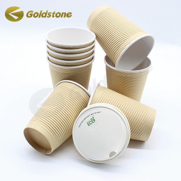 8oz Secure Lids Coffee Disposable Drinking Cups For On - The - Go Consumption