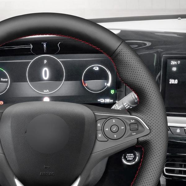 Mewant brand perforated vegan leather steering wheel cover for Holden Commodore Astra Calais 2018-2020 car interior accessories