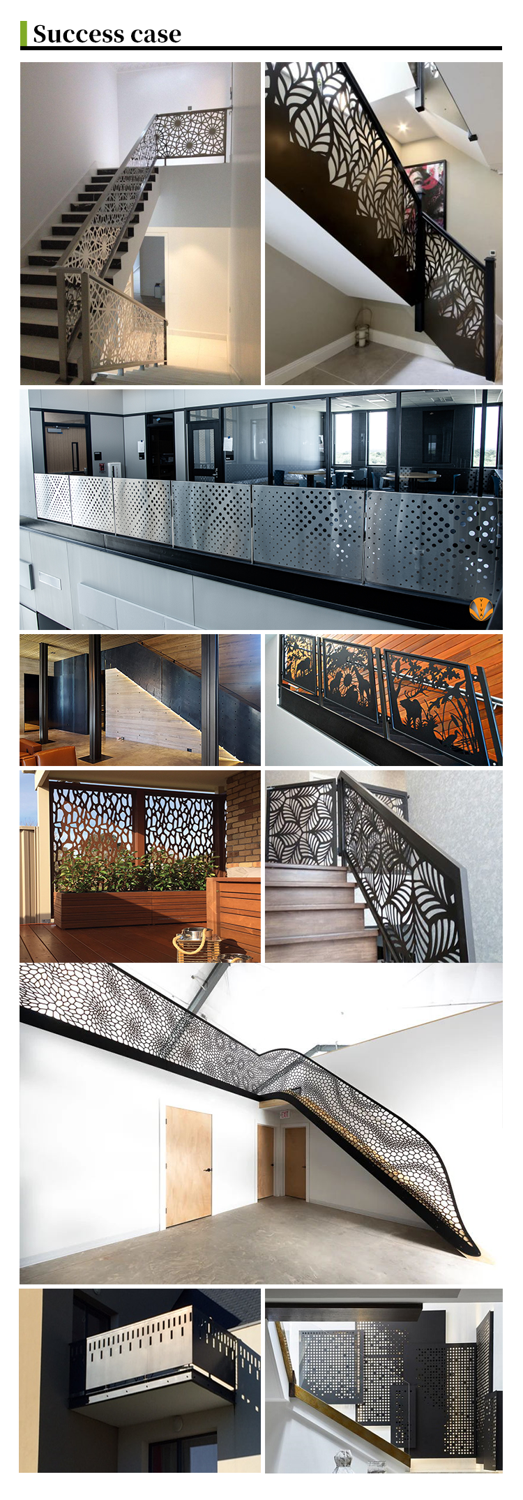 Специализированные алюминиевые лестничные перила антикоррозионные спиральные лестничные перила современные