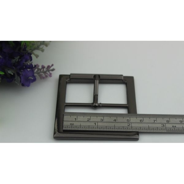Free sample eco-friendly metal material zinc alloy 50 mm square coat pin belt buckle for women
